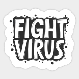 Fight Virus | Social Distancing Funny Meme Club Sticker